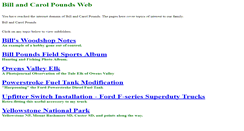 Desktop Screenshot of billpounds.com